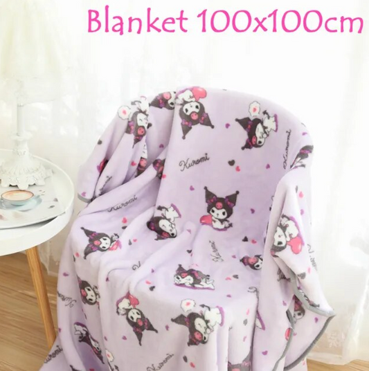 Kuromi Comfy Fleece Blanket