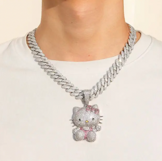 Hello Kitty Cuban Necklace