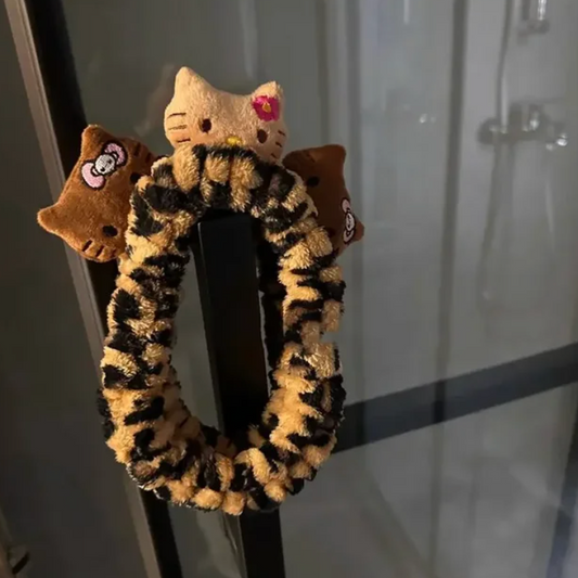 Hello Kitty Cheetah Plush Headband