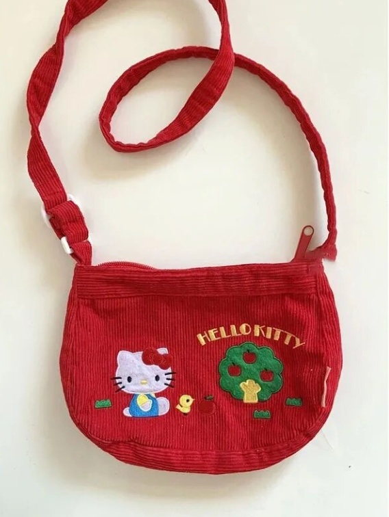 Vintage Sanrio Hello Kitty Corduroy Messenger Bag – KawaiiLoversClub