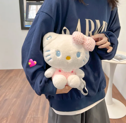 Pink Hello Kitty Plushie Backpack