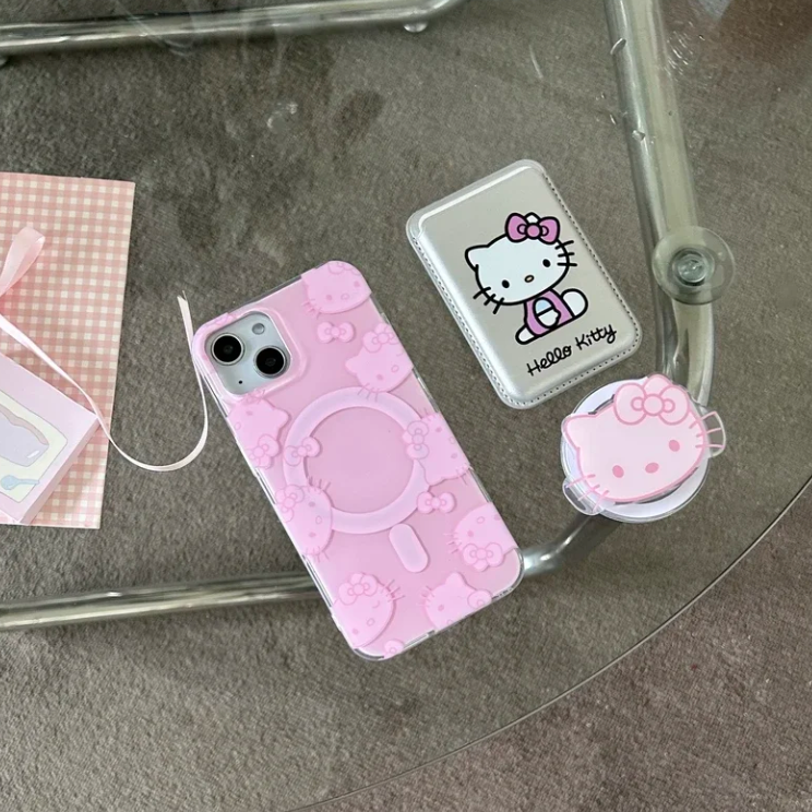 Hello Kitty Magnetic Wallet Phone Case