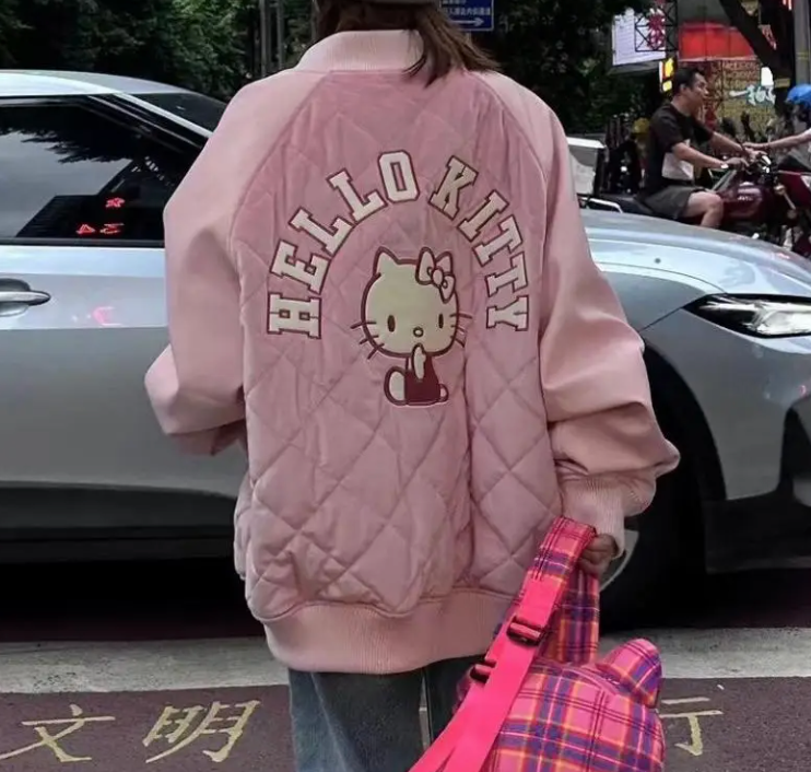 Pink Hello Kitty Baseball Jacket