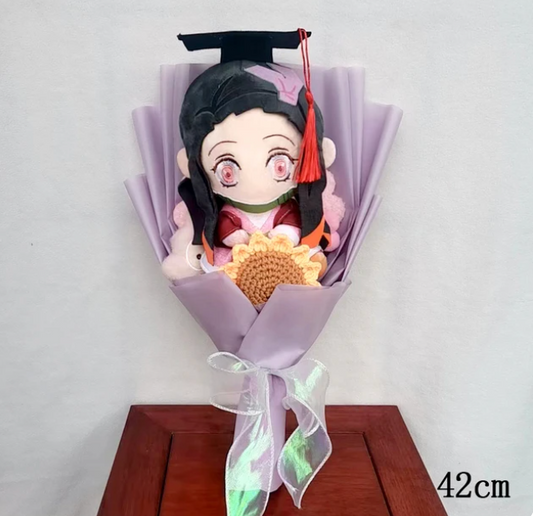 nezuko graduation bouquet