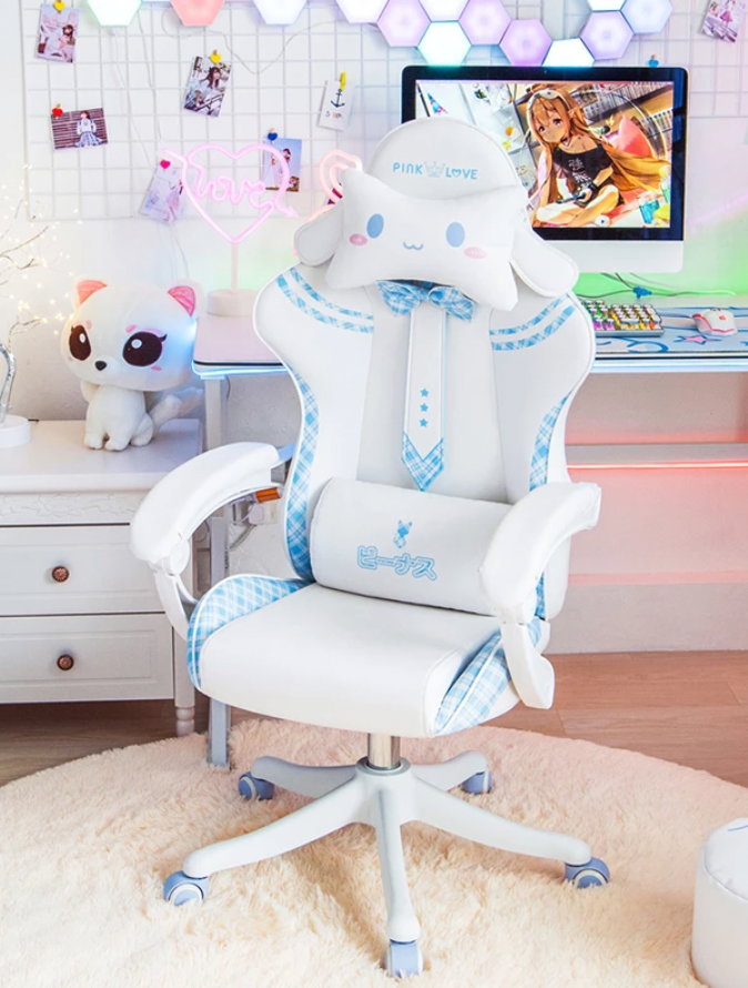 Cinna Bow Tie Gaming Chair KawaiiLoversClub