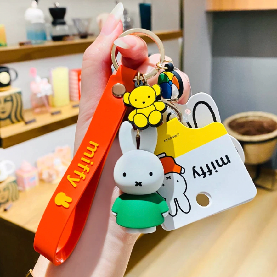 Buy Miffy Keychain GY Clear One Point Series miffy Gray from Japan