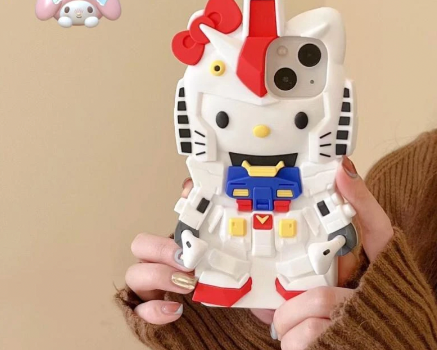 Hello Kitty x Gundam Phone Case