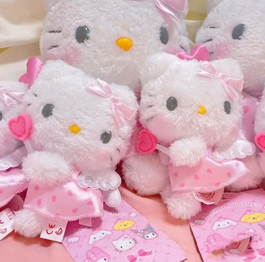Pink Angel Hello Kitty Mascot