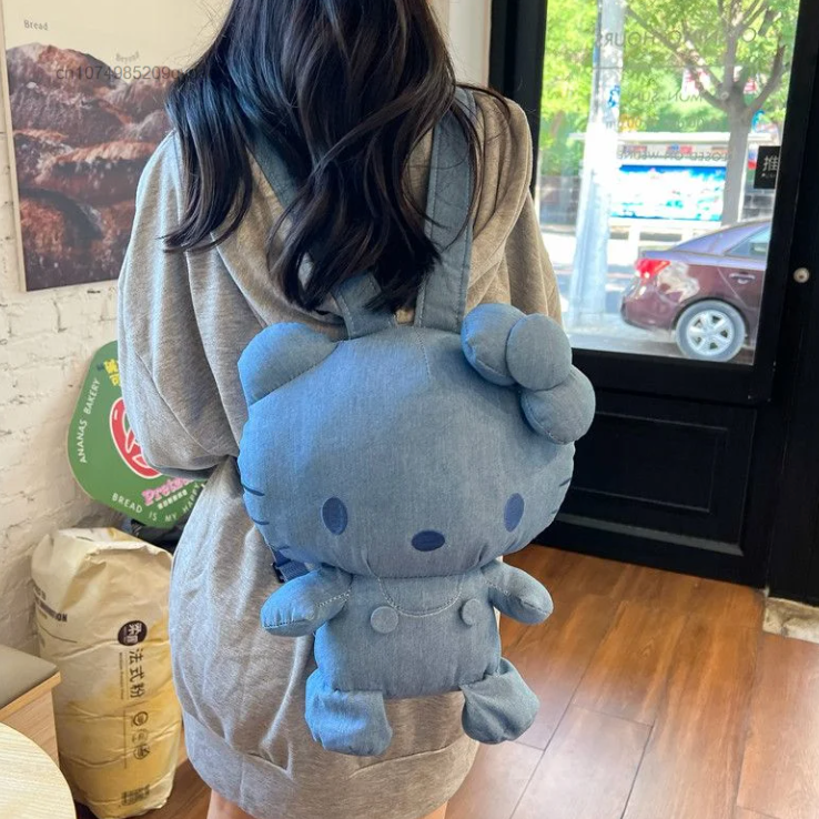 Denim Hello Kitty Plushie Backpack