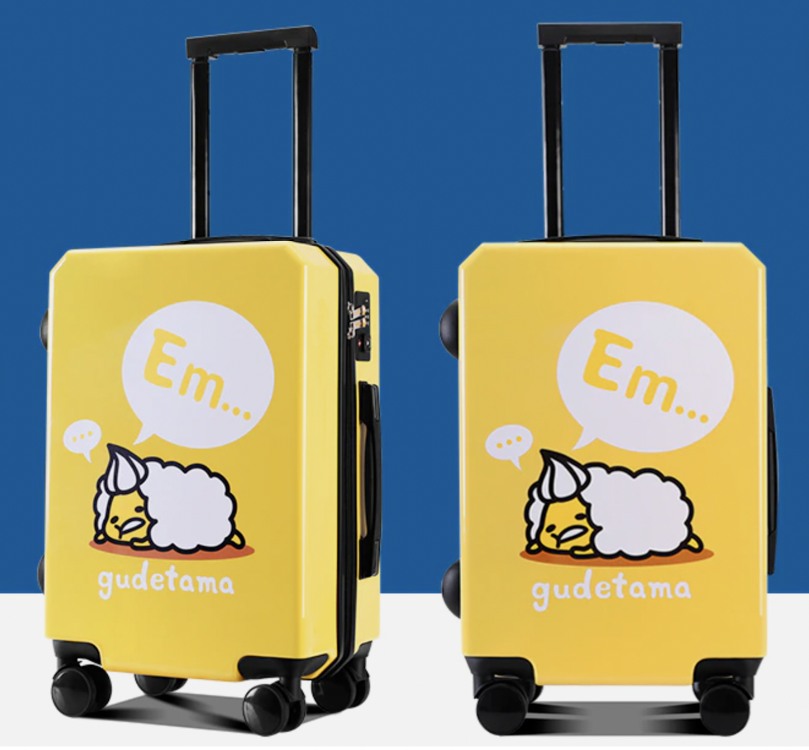 Gudetama luggage sales