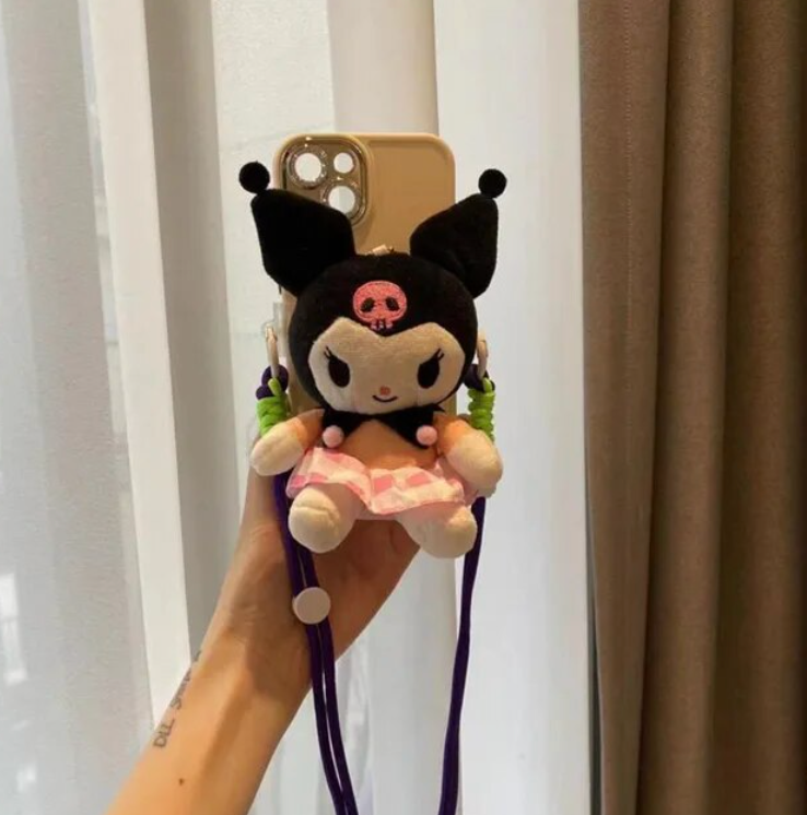 Sanrio Plushie Phone Holder Crossbody Bag