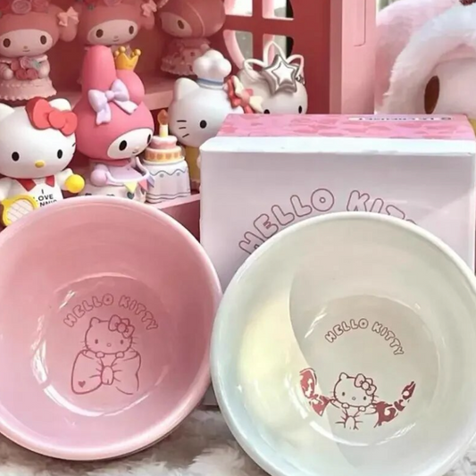 Hello Kitty Ceramic Bowls Gift Set