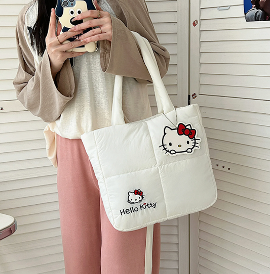 Hello Kitty Puffer Tote Bag