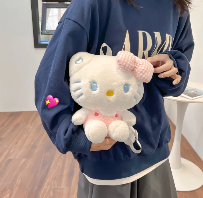 Pink Hello Kitty Plushie Backpack