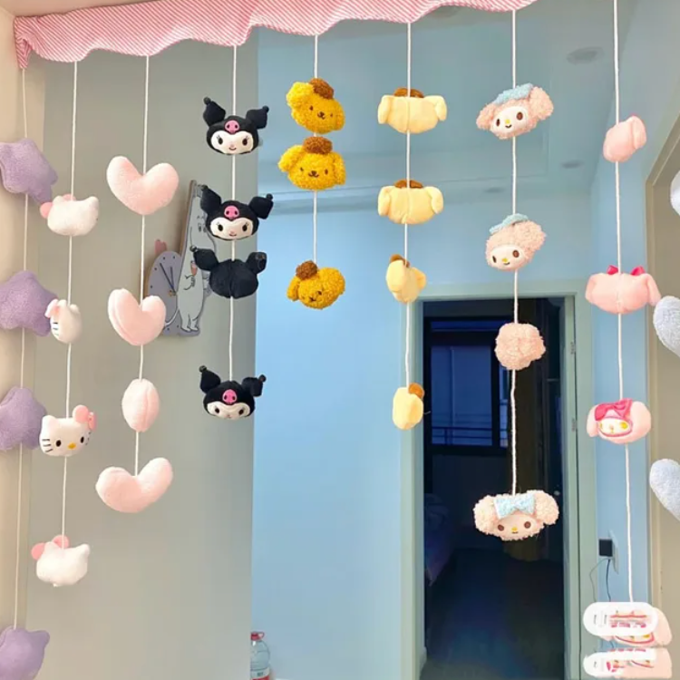 Sanrio Hello Kitty Plush Door Curtain