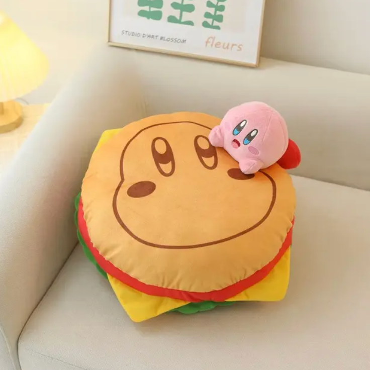 Cheeseburger Kirby Plushie Cushion