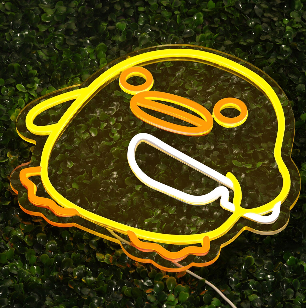 DUCKIE HOLDING KNIFE NEON SIGN