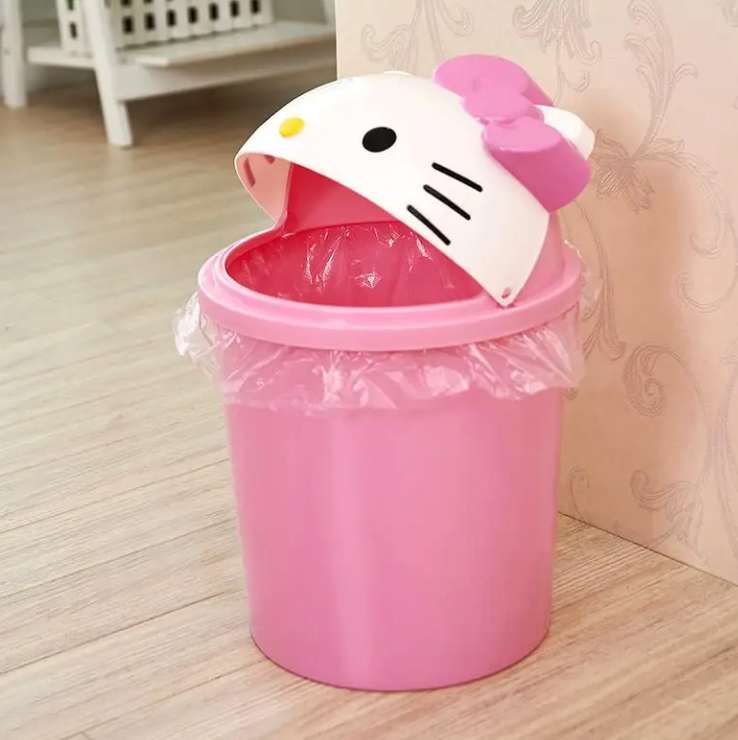 Hello Kitty Trash Can