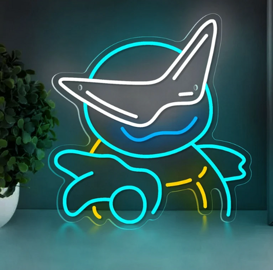 LEADER OF THE SQUIRTLE SQUAD NEON SIGN