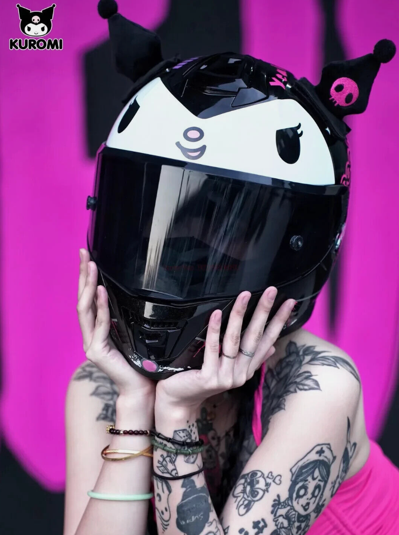 Kuromi Motorcycle Helmet