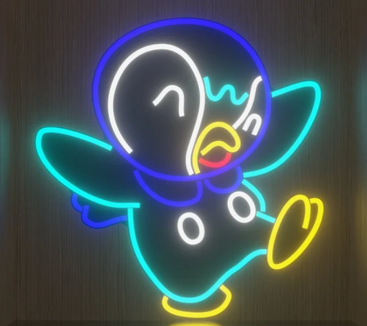 Nintendo Pokemon Piplup Neon Sign