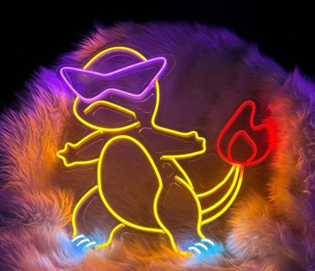Nintendo Pokemon Cool Charmander Neon Sign