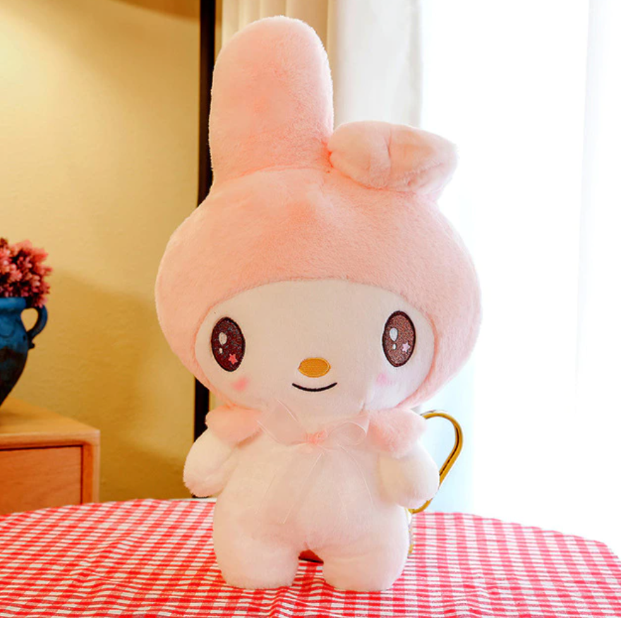 Jumbo Kuromi + My Melody Plushie