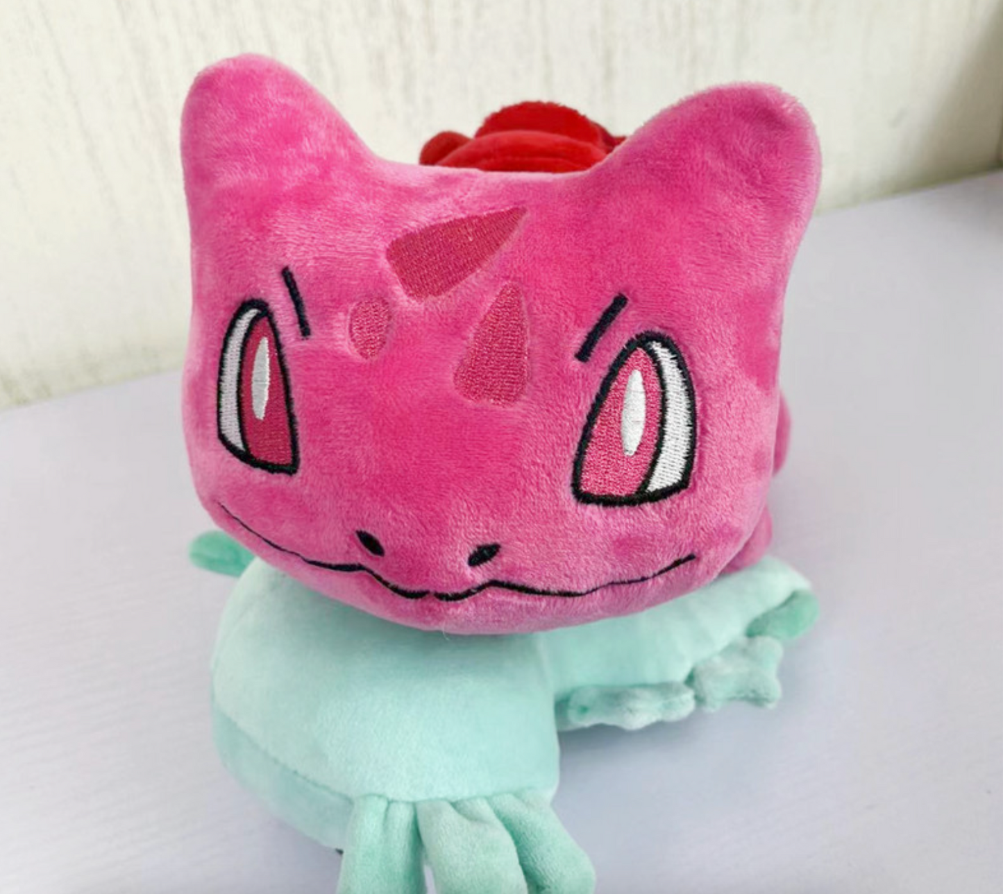 Pink top bulbasaur plush