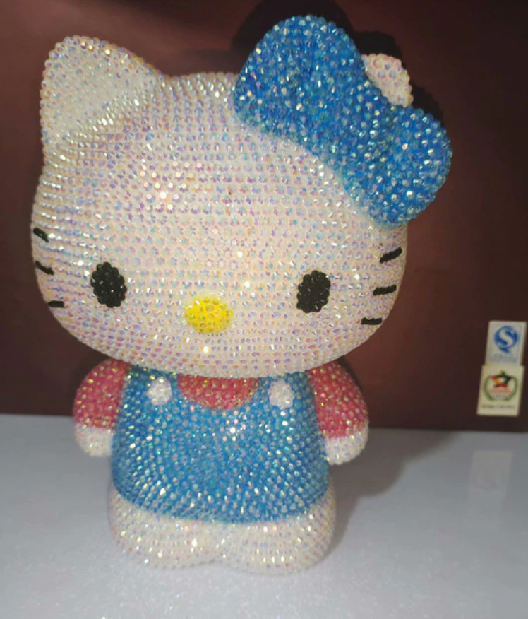 ⭐ COMPLETED HELLO KITTY DIAMOND PAINTING BOX FROM ONEDAYSAVING